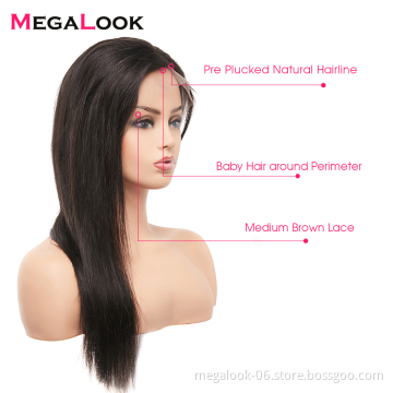 Straight  Wave Silky and Shiny Human Hair 13*4 Front Lace Wig